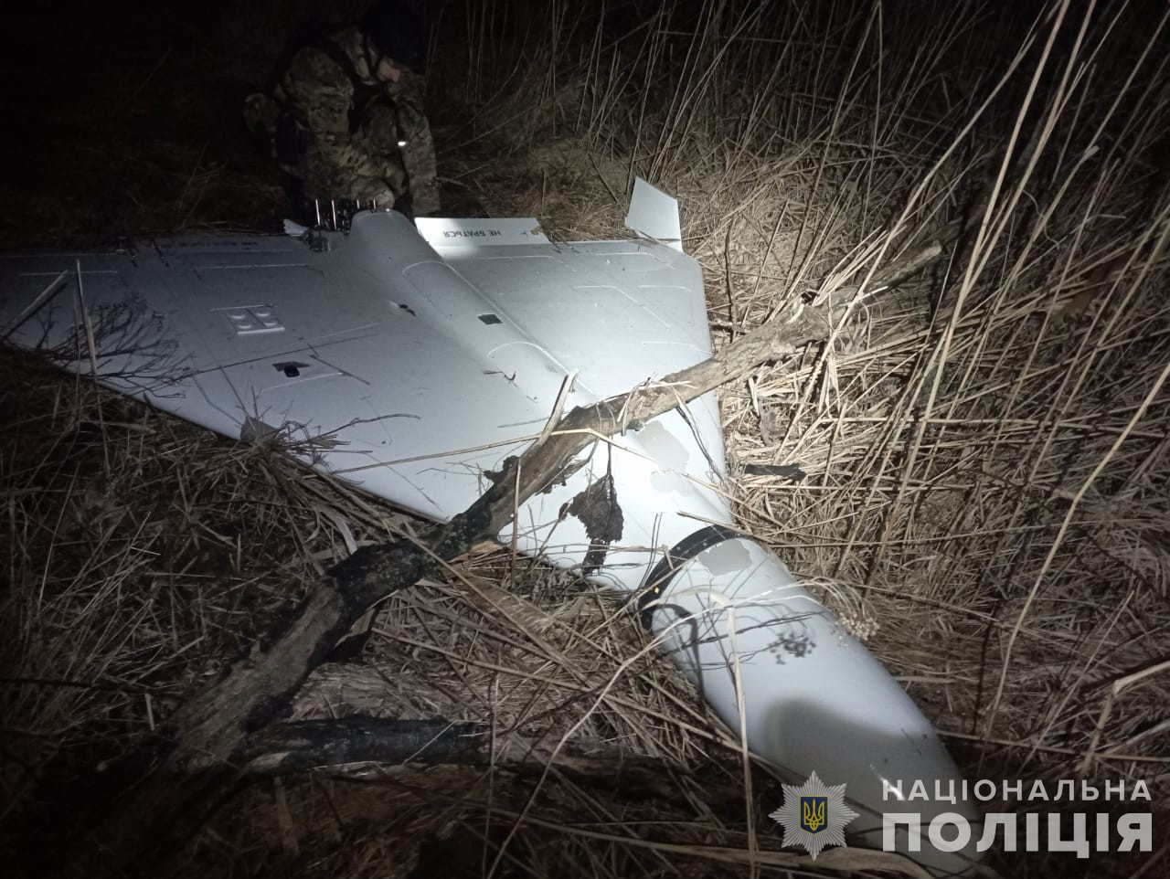 Downed Shahed-136 drone used to explain Shahed drone range, cost, and counter-drone defense