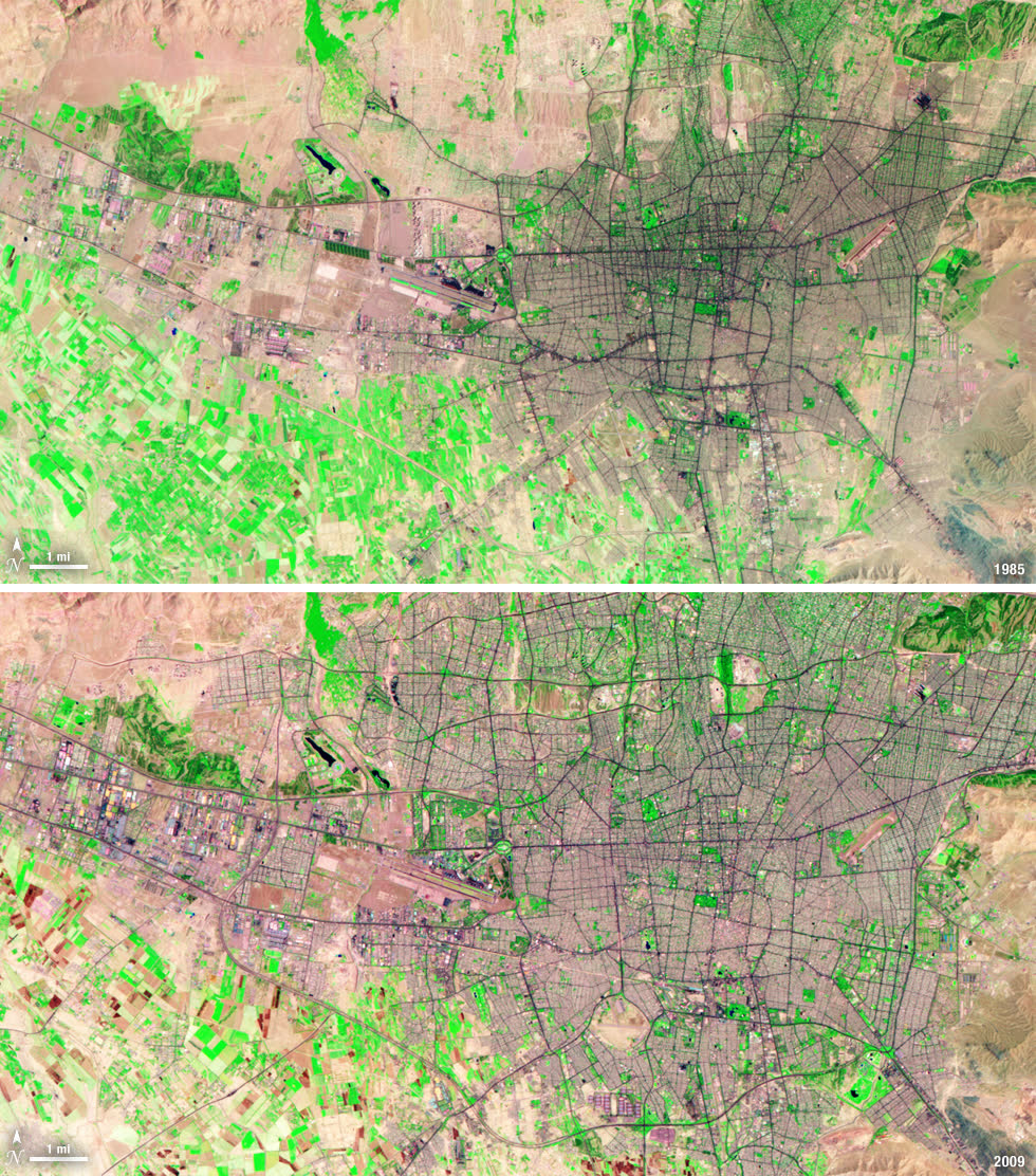IRGC headquarters analysis using Tehran satellite context to locate command geography and institutional nodes