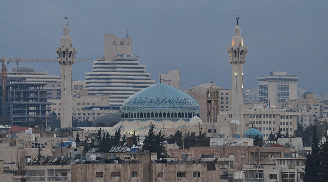 Amman skyline linked to Jordan security planning and Iran policy
