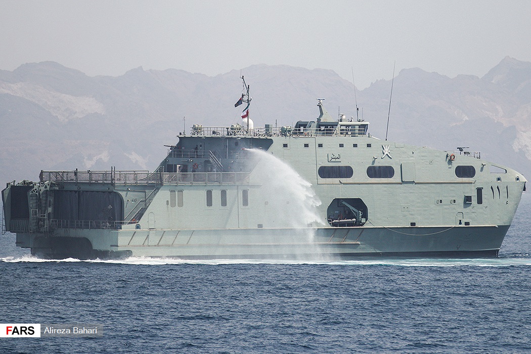 Iran-Oman naval exercise image relevant to Strait of Hormuz deconfliction and signaling analysis