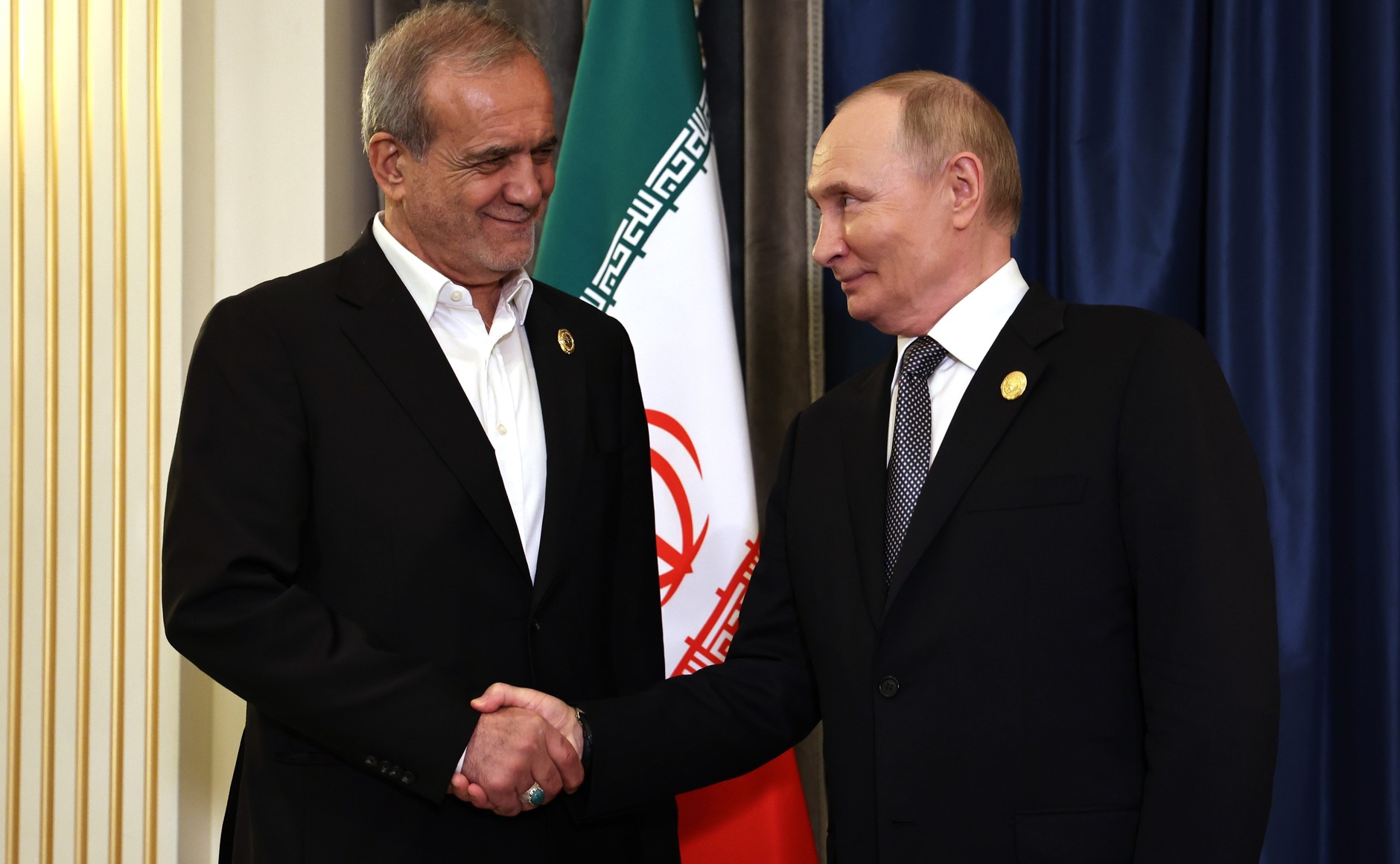 Russian and Iranian leaders meeting in Moscow for strategic partnership talks