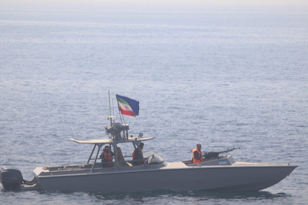 IRGC Navy speedboat illustrating Iran Revolutionary Guard maritime pressure